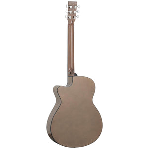 Tanglewood Azure Acoustic Guitar Superfolk Pacific Walnut Harbour Grey Gloss w/ Cutaway & Pickup