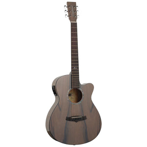 Tanglewood Azure Acoustic Guitar Superfolk Pacific Walnut Harbour Grey Gloss w/ Cutaway & Pickup