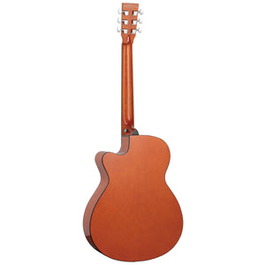 Tanglewood Azure Acoustic Guitar Superfolk Quilted Ash Shoreline Amber Gloss w/ Cutaway & Pickup