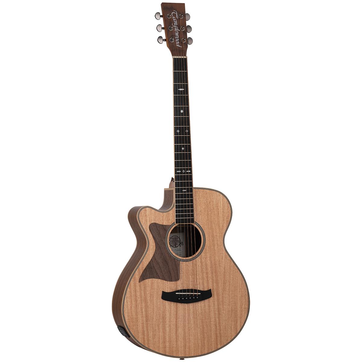 Tanglewood TRU4-CE-BW-LH Reunion Pro Acoustic Guitar Solid Cedar Top Super Folk Left-Handed w/ Cutaway & Pickup