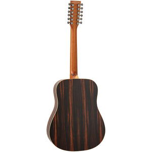 Tanglewood TRU5-12-AE Reunion Pro Acoustic Guitar 12-String Dreadnought All Ebony Solid Top