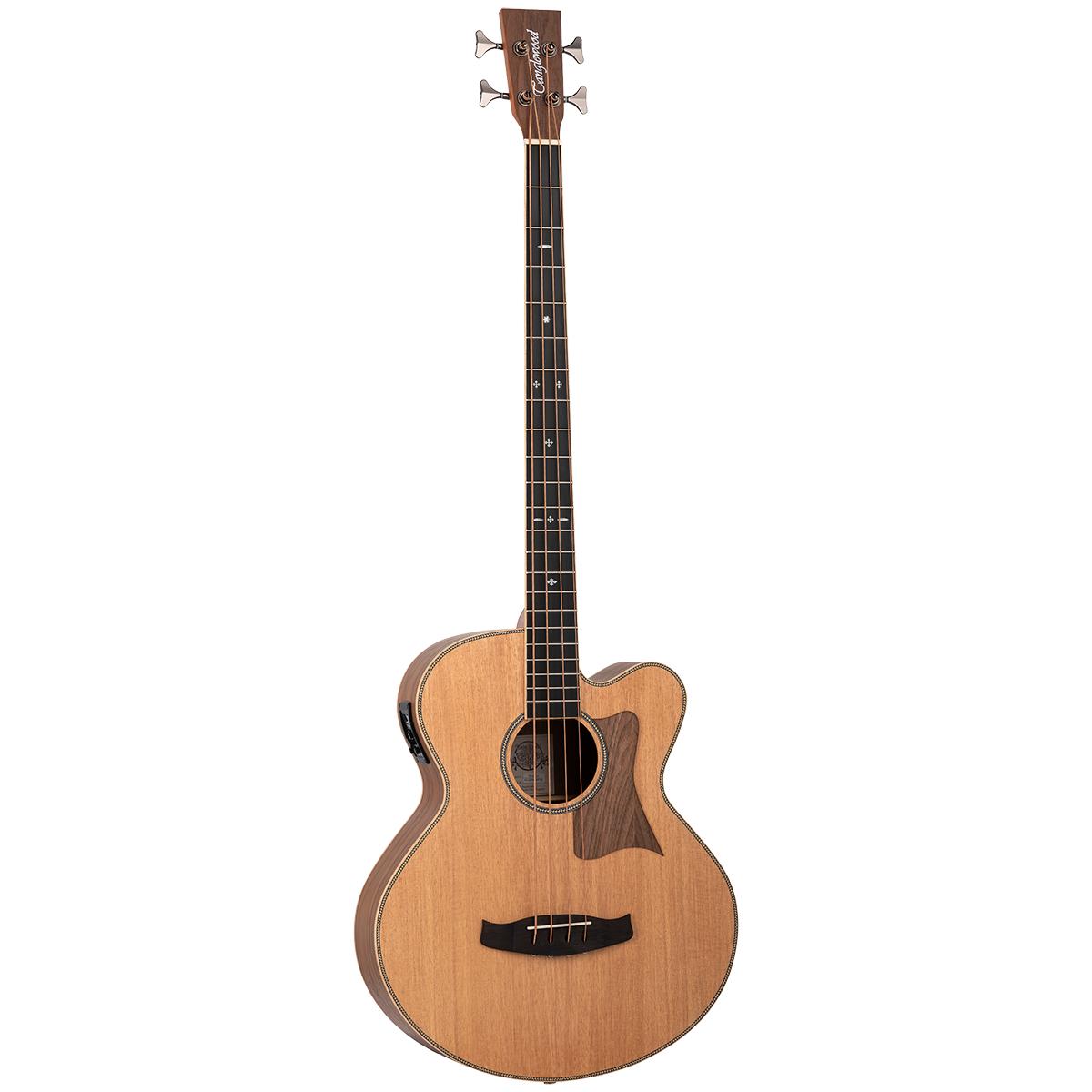 Tanglewood TRU7AB-CE-BW Reunion Pro Acoustic Guitar Solid Cedar Top Jumbo Acoustic Bass Guitar w/ Cutaway & Pickup