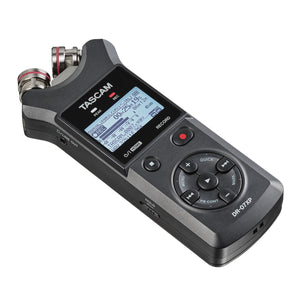 Tascam DR-07XP 2-Channel Handheld Recorder w/ USB-C Interface & Adjustable Mics