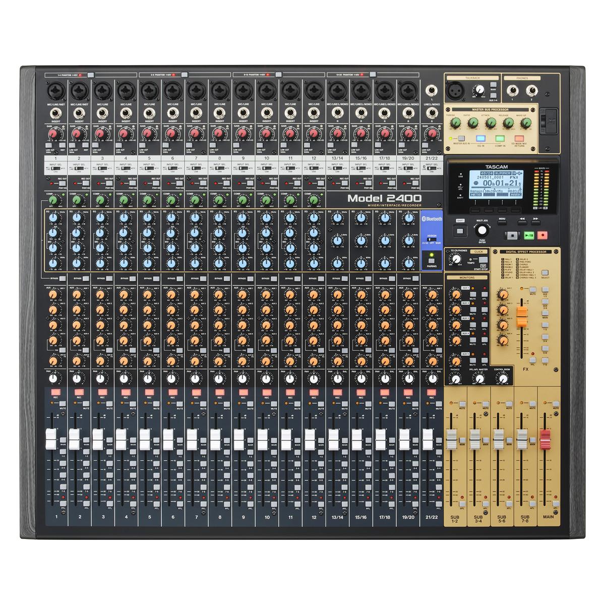 Tascam MODEL-2400 Multi-Track Live Recording Console Mixer