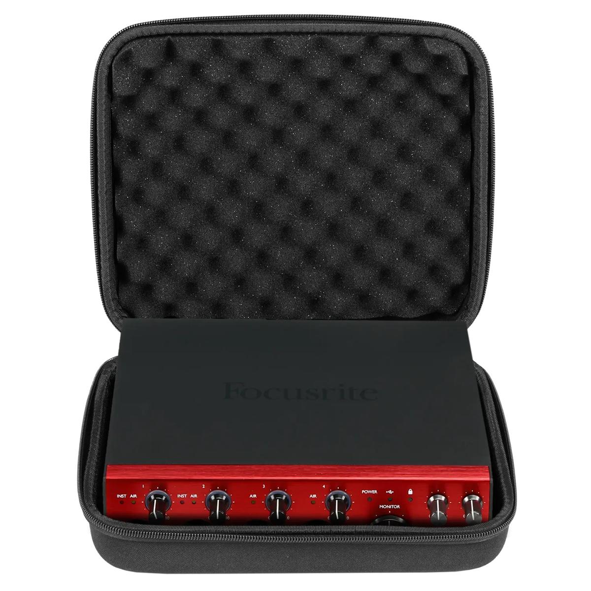 UDG U8507BL Creator Focusrite Scarlett 2i2/4i4 4th Gen/Clarett+ 4Pre/2Pre Hardcase Black