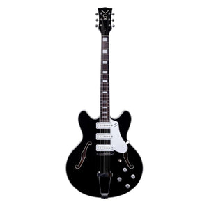 VOX BC-S66-BK Bobcat S66 Semi-Hollow Electric Guitar Black w/ Hardcase