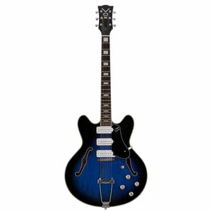 VOX BC-S66 BL Bobcat S66 Semi-Hollow Electric Guitar Sapphire Blue w/ Hardcase