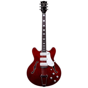 VOX BC-S66-CR Bobcat S66 Semi-Hollow Electric Guitar Cherry Red w/ Hardcase