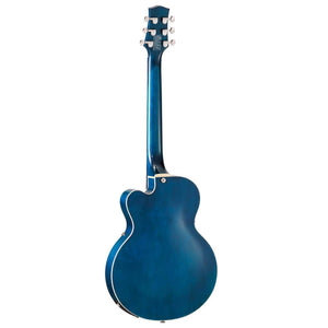 VOX VGA-3D-TB Giulietta 3D Archtop Acoustic/Electric Guitar Trans Blue w/ Cutaway & Gigbag