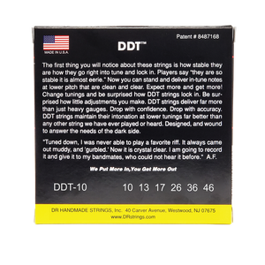 DR DDT DDT-10 Drop Down Tuning Electric Guitar Strings: Medium 10-46