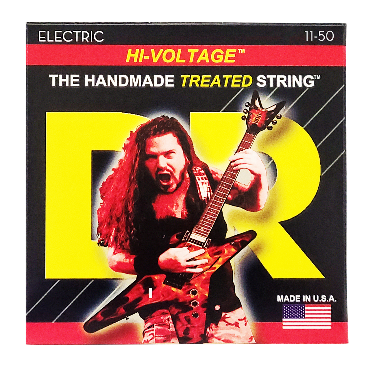 DR HI-VOLTAGE DIMEBAG DARRELL DBG-11 Nickel Plated Electric Guitar Strings: Heavy 11-50