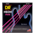 DR HI-DEF NEON NPB5-45 Pink Colored Bass Guitar Strings: 5-String Medium 45-125