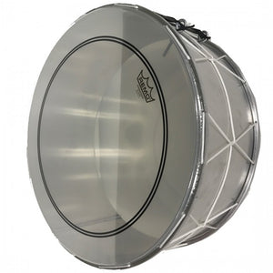 Arabic Lebanese Middle Eastern Bass Drum Tuble Tubla Tableh 12'' With Sticks Silver - ALUMINIUM