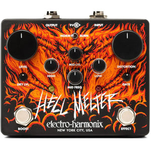 Electro-Harmonix EHX Hell Melter Advanced Metal Distortion Effects Pedal