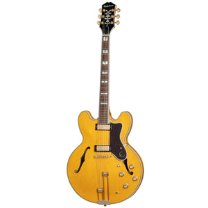 Epiphone Sheraton Frequensator Electric Guitar Semi-Hollow Left Handed Natural w/ Gig Bag - EOSHNAGH1L