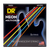 DR HI-DEF NEON NMCB5-40 Multi-Color Colored Bass Guitar Strings: 5-String Light 40-120