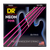 DR HI-DEF NEON NPB6-30 Pink Colored Bass Guitar Strings: 6-String Medium 30-125