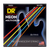 DR HI-DEF NEON NMCB6-30 Multi-Color Colored Bass Guitar Strings: 6-String Medium 30-125