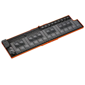 Korg nanoKEY Fold 25-Key Foldable MIDI Keyboard- Lava Orange