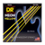 DR HI-DEF NEON NYB6-30 Yellow Colored Bass Guitar Strings: 6-String Medium 30-125