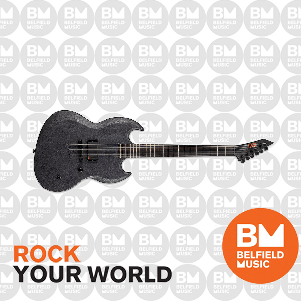 ESP LTD RM 600 Reba Meyer Signature Electric Guitar Black Marble