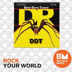 DR DDT DDT-10/52 Drop Down Tuning Electric Guitar Strings: Medium to Heavy 10-52