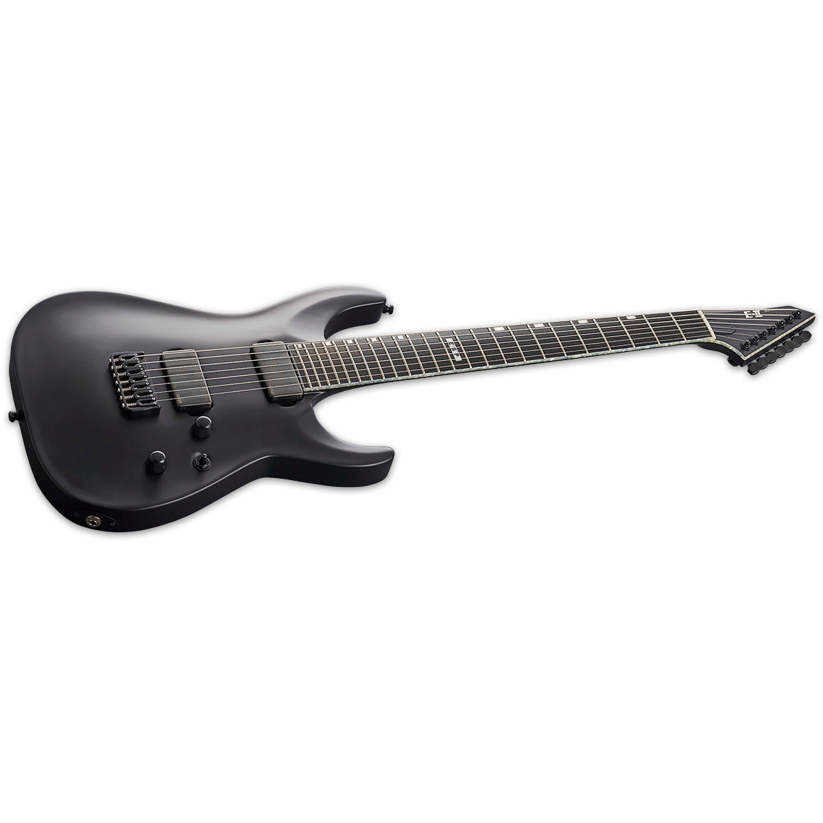 ESP E-II Horizon NT Electric Guitar 7-String Baritone Black Satin