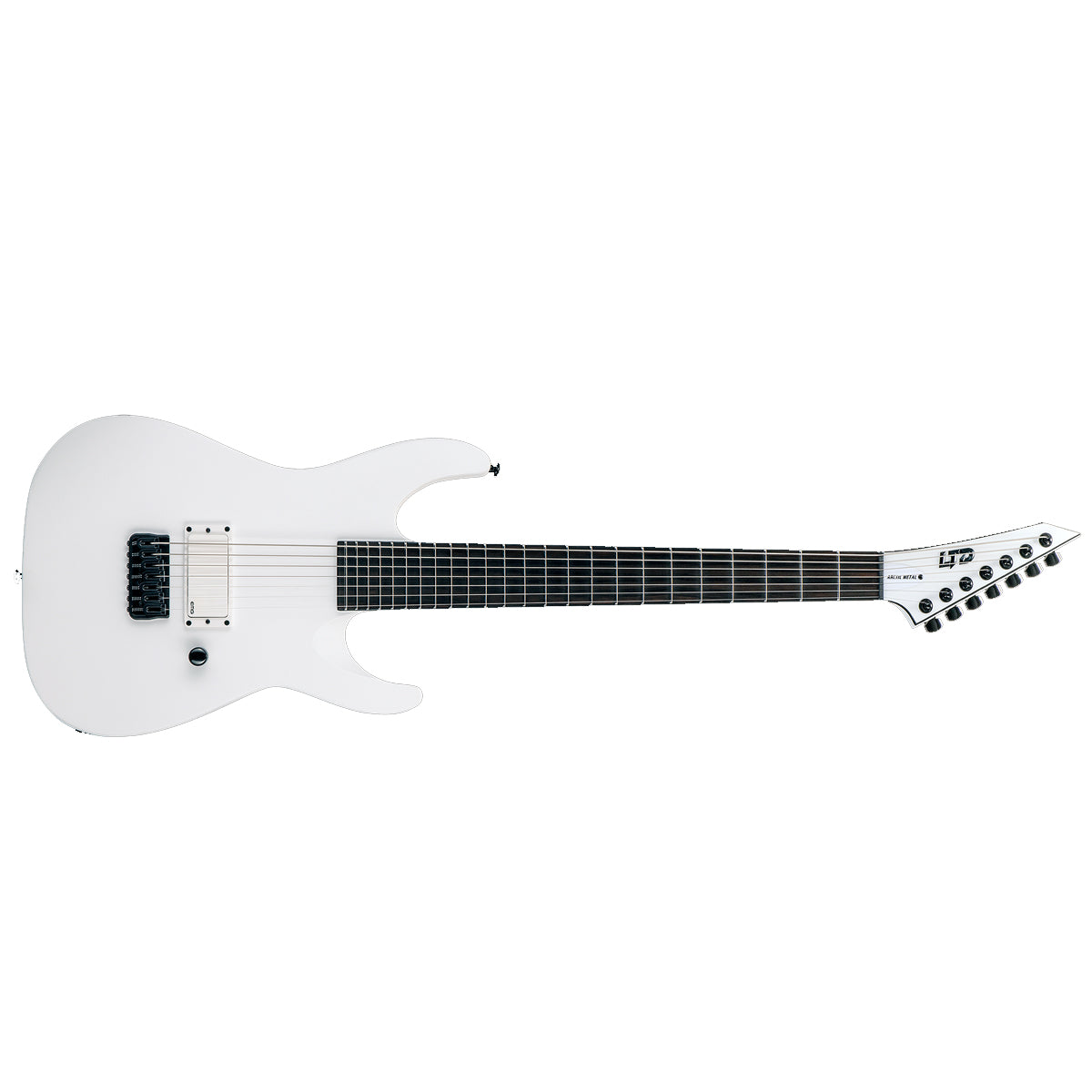 ESP LTD M-7BHT Baritone ARCTIC METAL Electric Guitar Snow White Satin w/ EMG - LM-7BHTARMSWS