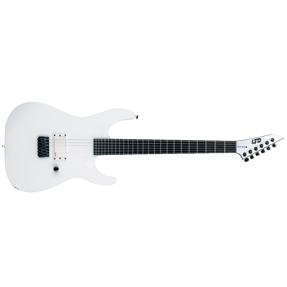 ESP LTD M-HT ARCTIC METAL Electric Guitar Snow White Satin w/ EMG - LM-HTARMSWS