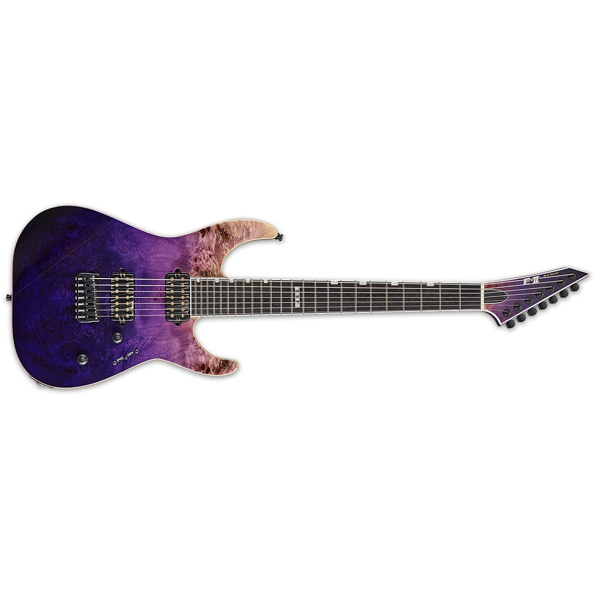 ESP E-II M-II 7 NT Electric Guitar 7-String Purple Natural Fade w/ Bare Knuckles