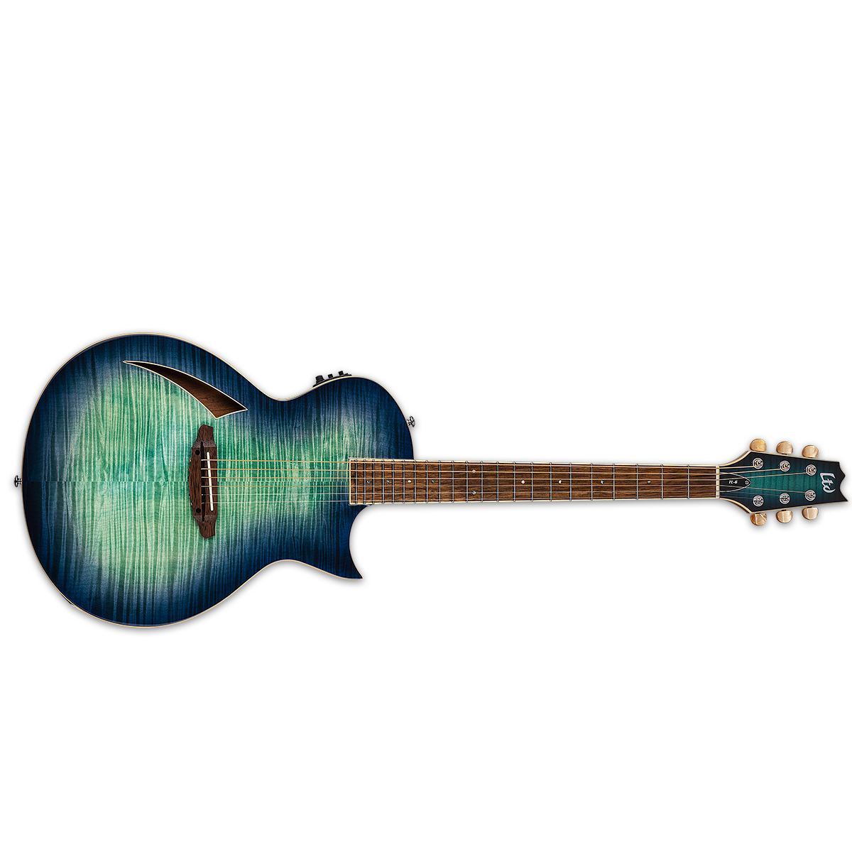 ESP LTD Thinline Series TL-12 12-String Acoustic/Electric Guitar Black -  The Guitar World