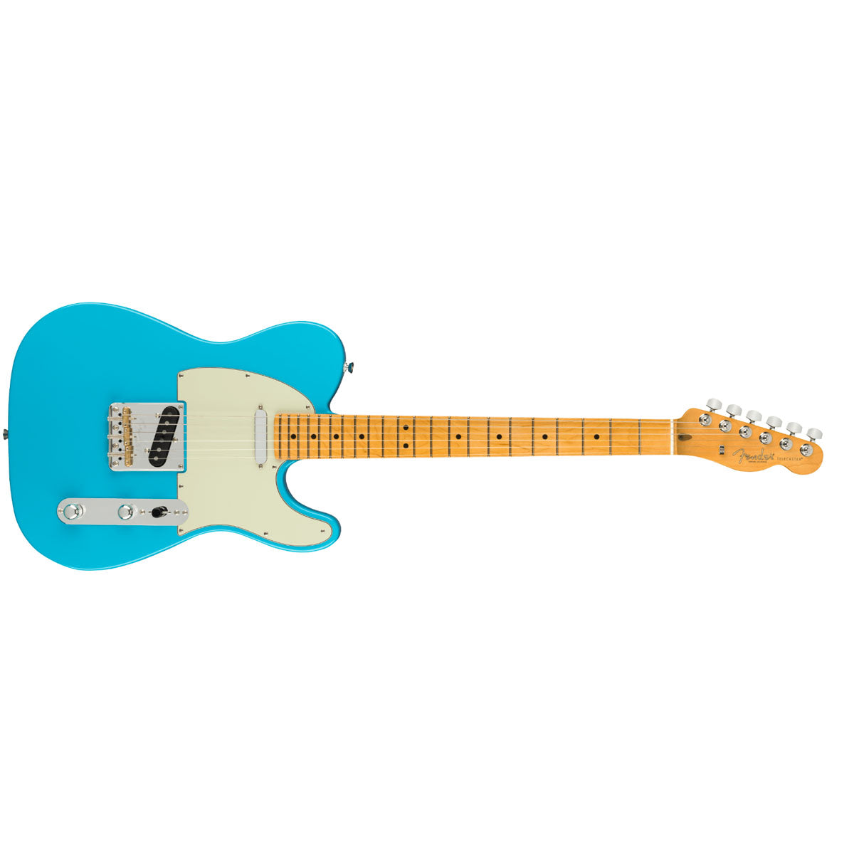 Fender American Professional II Telecaster Electric Guitar Maple Fingerboard Miami Blue - 0113942719