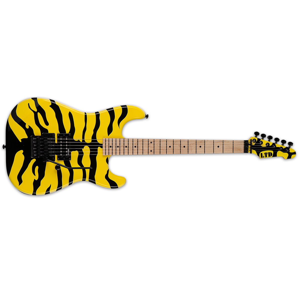 ESP LTD GL-200MT George Lynch Signature Electric Guitar Yellow Tiger Graphic w/ Floyd Rose