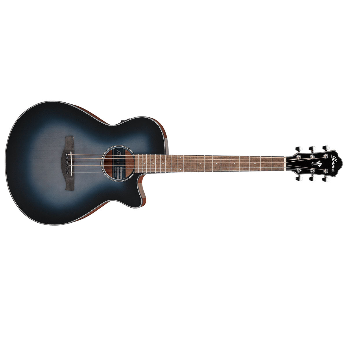 Ibanez AEG50 Acoustic Guitar AEG Gloss Indigo Blue Burst w/ Pickup & Cutaway - AEG50IBH