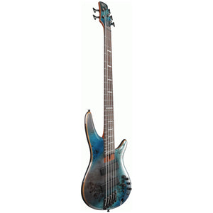 Ibanez SRMS805 Bass Guitar 5-String Tropical Seafloor Angle