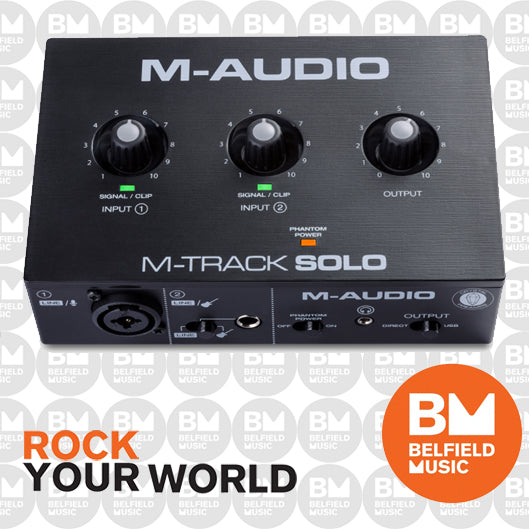 M-Audio M-Track Solo USB Audio Interface - Buy Online - Belfield Music