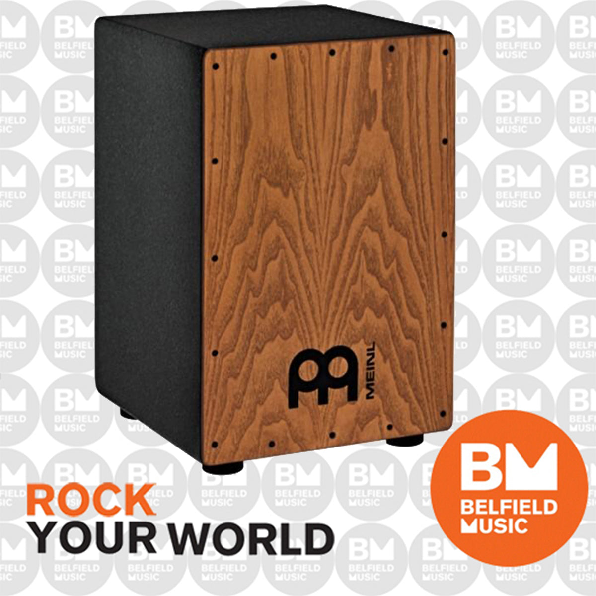 Meinl HCAJ1AWA Headliner Series String Cajon Black American White