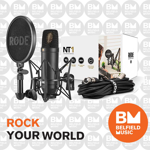 RODE NT1 Kit with NT1 Studio Condenser Microphone with SMR Shock