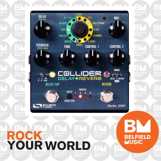 Source Audio One Series Collider Stereo Delay & Reverb Effects