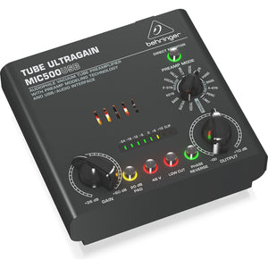 Behringer Tube Ultragain MIC500USB Preamp w/ USB Audio Interface