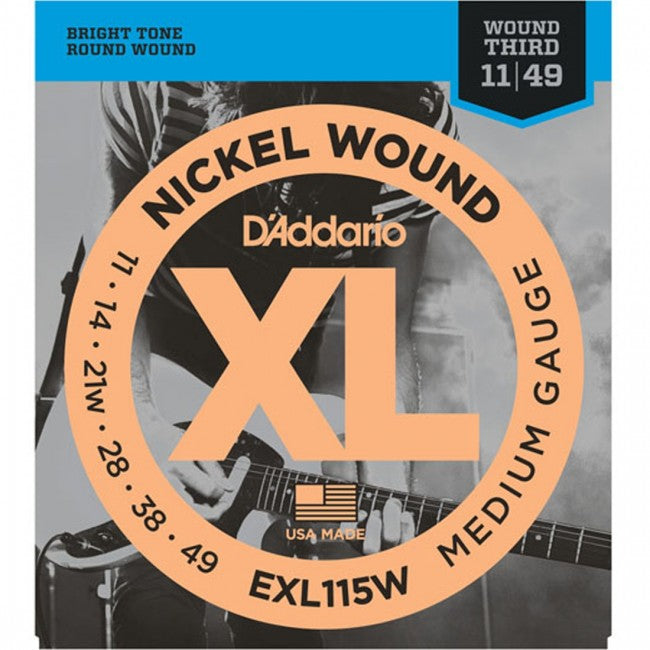 D Addario EXL115W Electric Guitar Strings XL Nickel Wound 11 49