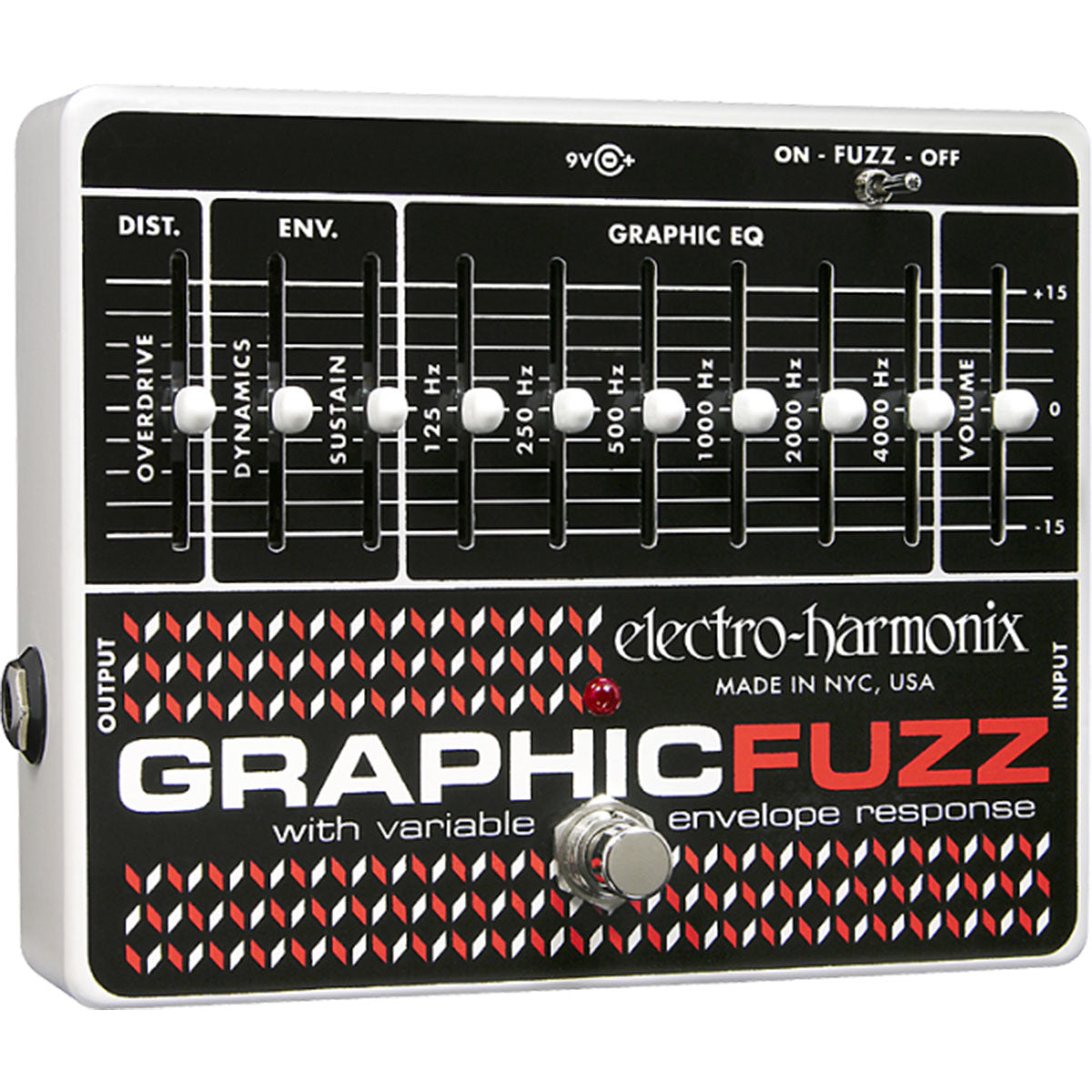 Electro-Harmonix EHX Graphic Fuzz EQ Distortion Sustainer Effects Pedal FX