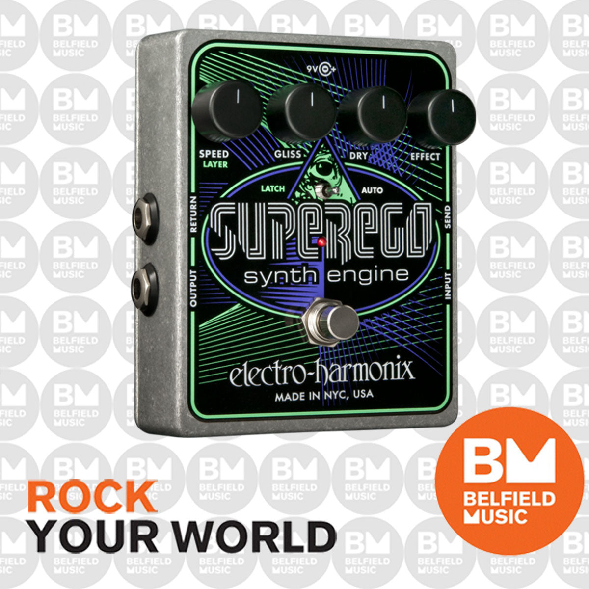 Electro-Harmonix EHX Superego Synth Engine Effects Pedal FX