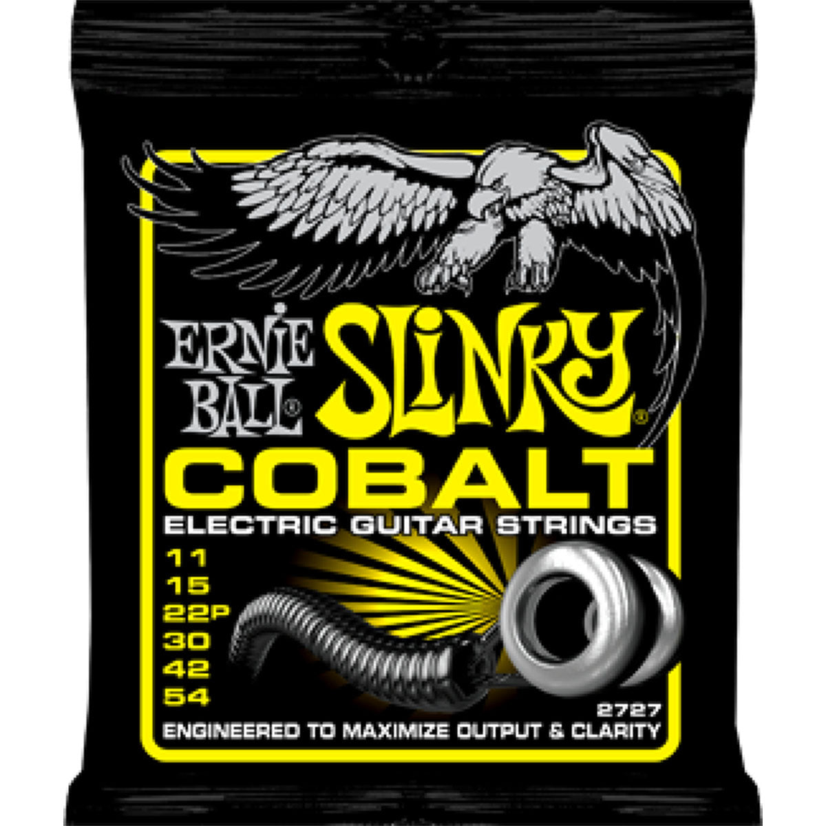 Ernie Ball 2727 Cobalt Electric Guitar Strings Beefy Slinky 11-54