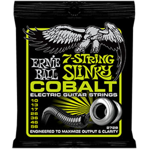 Ernie Ball 2728 Cobalt Electric Guitar Strings 7-String Regular Slinky 10-56