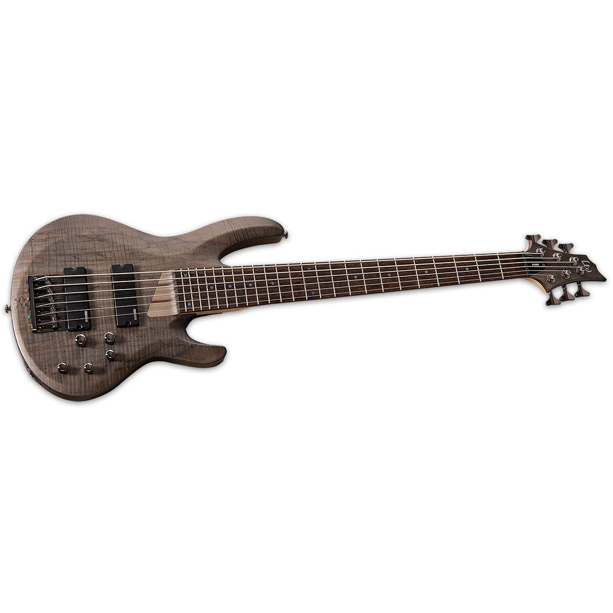 ESP LTD B-206 B Series Bass Guitar 6-string See Thru Black Satin Maple ...