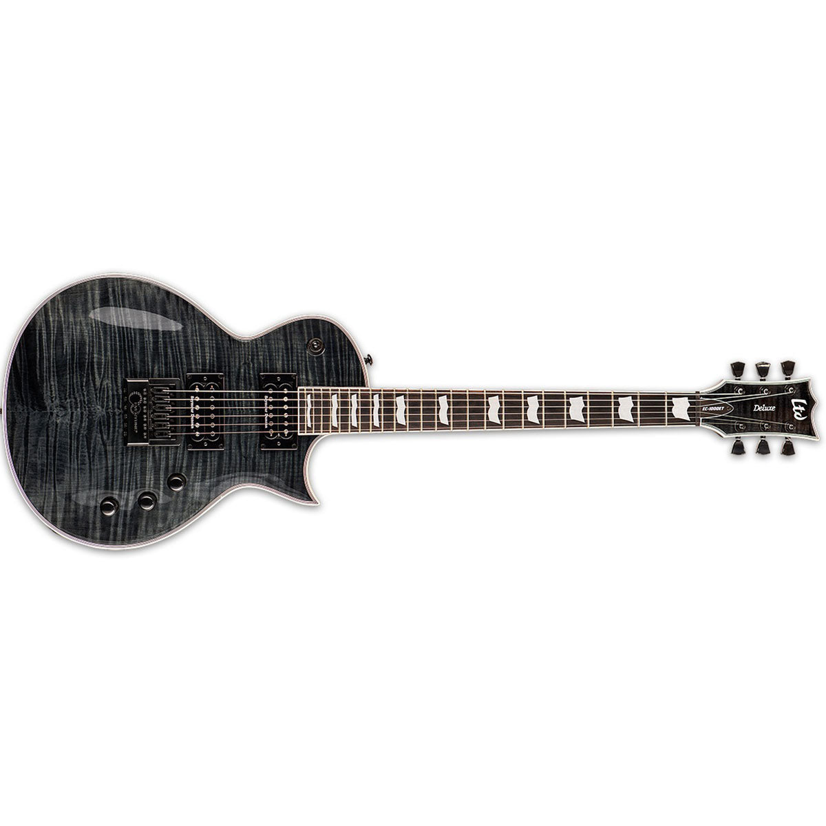 ESP LTD EC-1000 EVERTUNE Eclipse Electric Guitar See Thru Black w/ Duncans