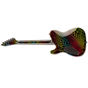 ESP LTD ECLIPSE NT '87 Electric Guitar Rainbow Crackle w/ Duncans - 1987 REISSUE