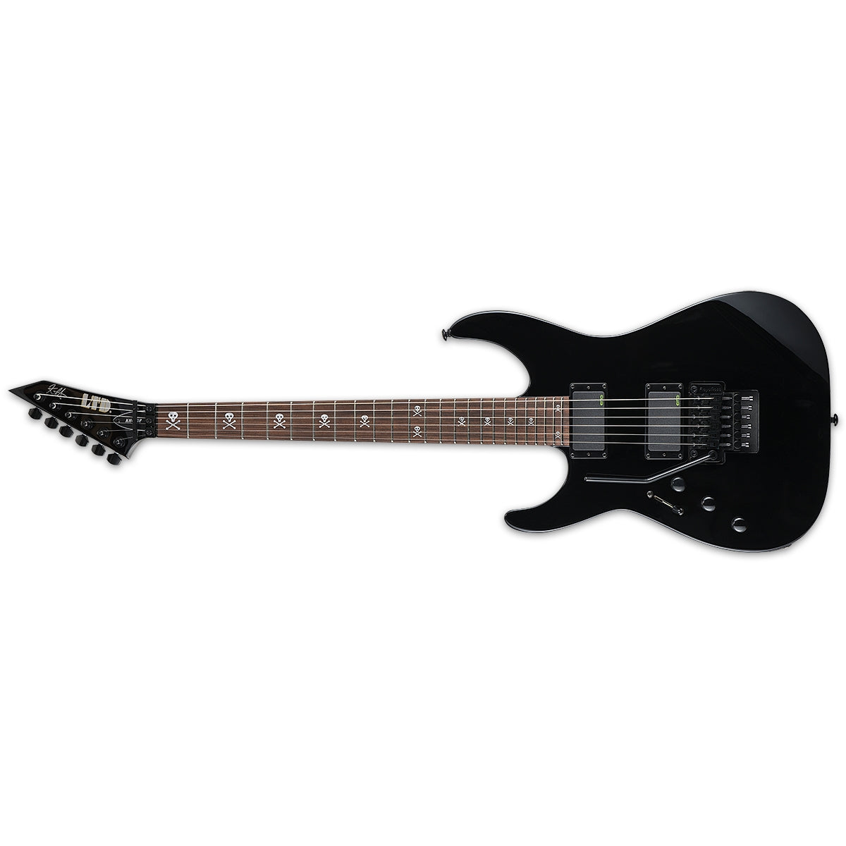 ESP LTD KH-602 LH Kirk Hammett Signature Electric Guitar Left Handed Black w/ EMGs & Floyd Rose