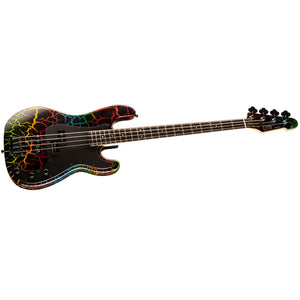 ESP LTD SURVEYOR '87 Bass Guitar Rainbow Crackle - 1987 REISSUE - LSURV-87RBCK